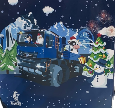 Новогодние подарки для детей камазовцев